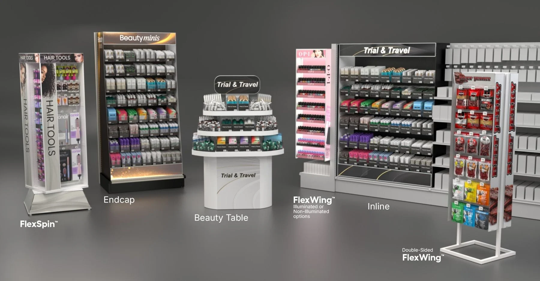 PM Plastics Innovation Display Systems lineup